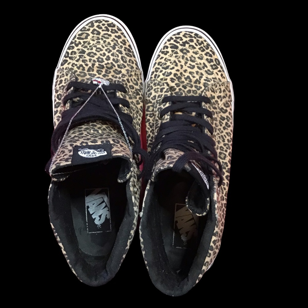 Vans Off The Wall Leopard SK8-Hi Slim Sneaker 8.5 - Picture 5 of 11